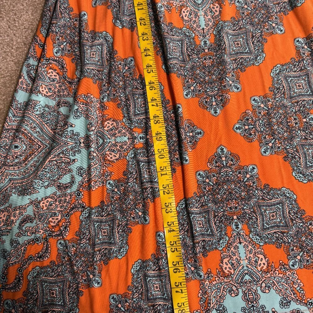 London Times Dress Womens Size 6 Multicolor Maxi Tank Boho Floral Print E435 - Picture 11 of 12